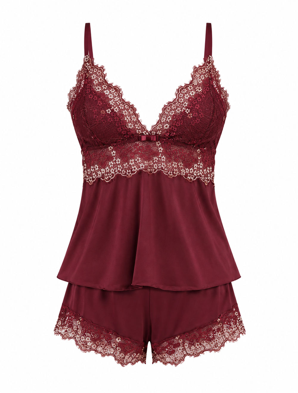 Conjunto Vino Di Roma — Top, Short Íntimo Mini