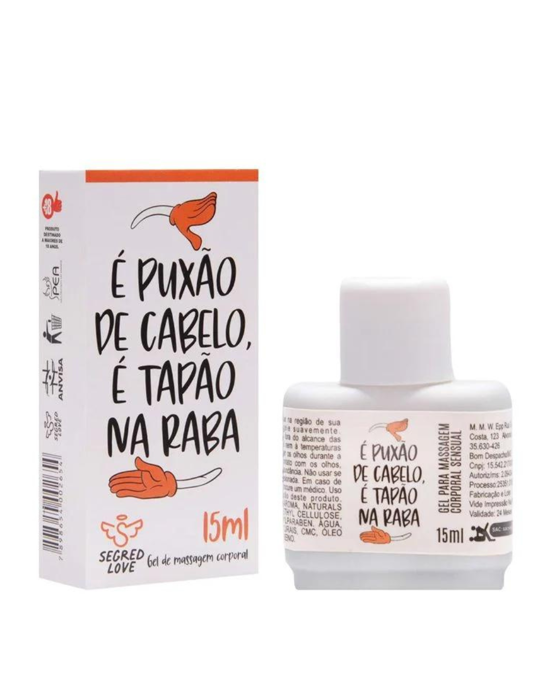 Gel É Puxão De Cabelo Tatoo 15Ml Segred Love