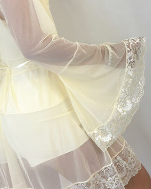 Conjunto Baby-Doll J’adore com Robe em Tule e Renda