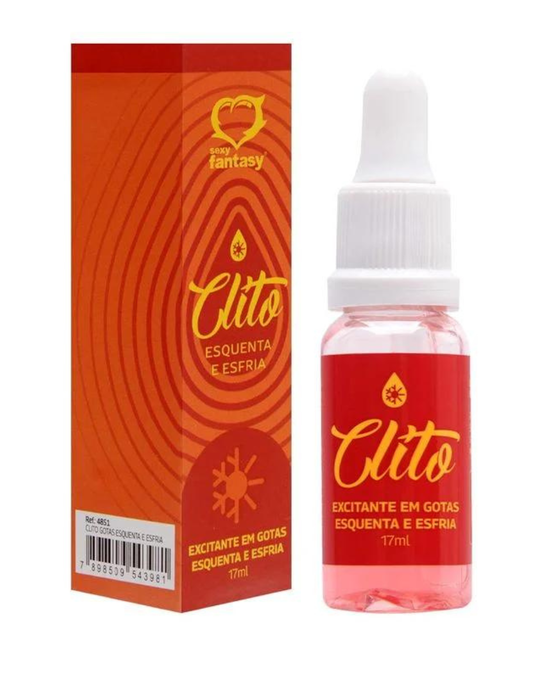 Clito Excitante Em Gotas Esquenta E Esfria 17Ml Sexy Fantasy