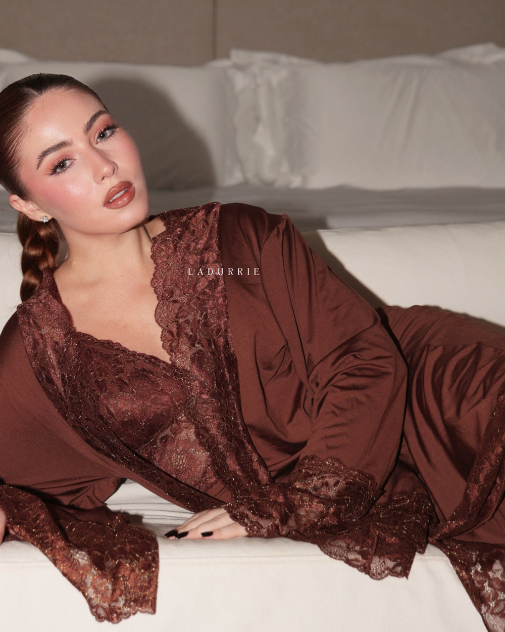 Conjunto Noix Royale Camisola Longa + Robe + Calcinha