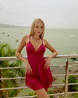 Conjunto Euphoria Camisola + Robe + Calcinha