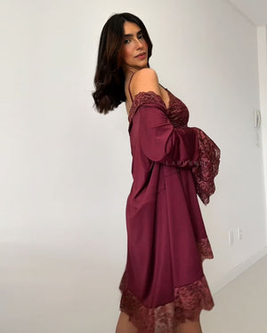 Conjunto Château Margaux Camisola + Robe + Calcinha | Últimas unidades