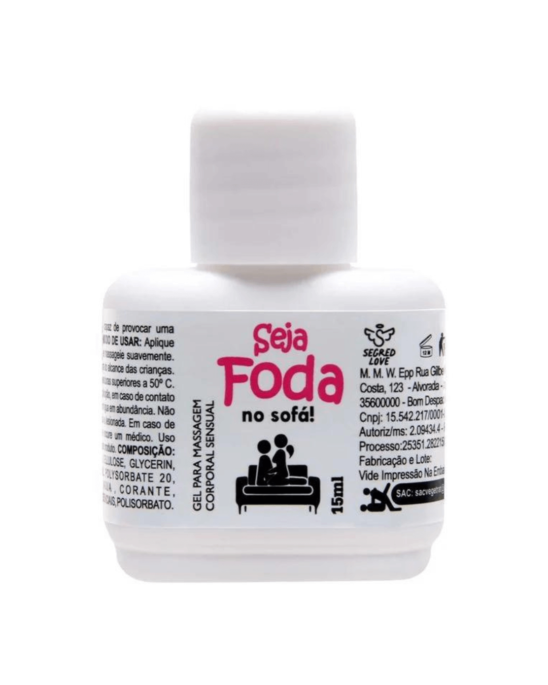 Seja Foda No Sofá Gel Anal 15Ml Segred Love