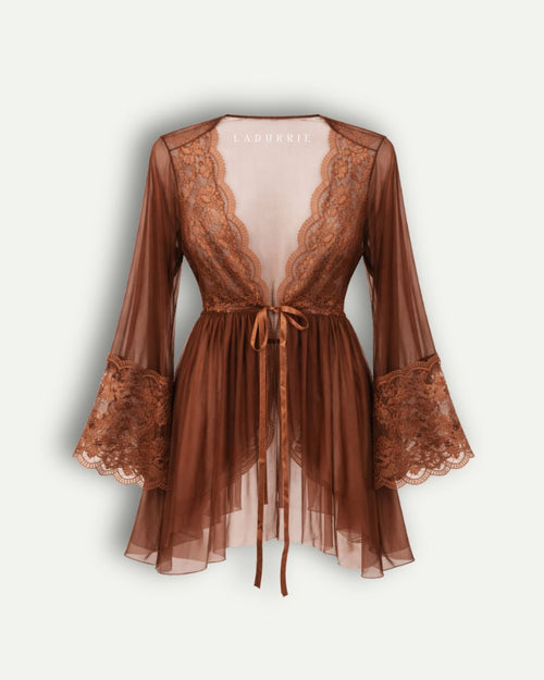 Robe Toffee em Renda e Tule