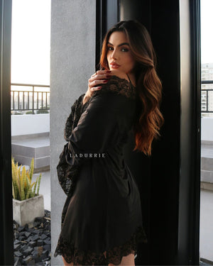 Conjunto Paco Rabanne Camisola + Robe + Calcinha