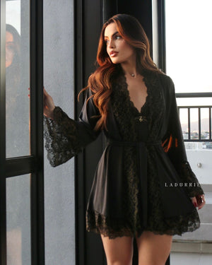 Conjunto Paco Rabanne Camisola + Robe + Calcinha