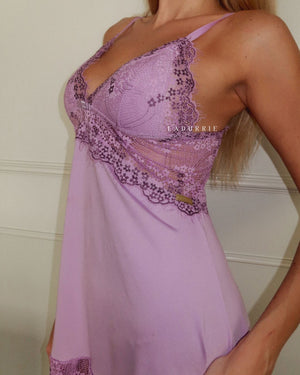 Conjunto Améthyste Douce Camisola + Calcinha