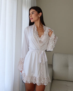 Conjunto Delina La.Rosée Royale Camisola + Robe + Calcinha
