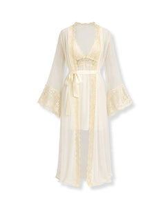Conjunto J’adore Camisola Curta, Robe Longo & Calcinha