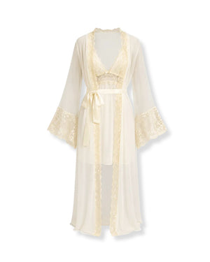 Conjunto J’adore Camisola Curta, Robe Longo & Calcinha