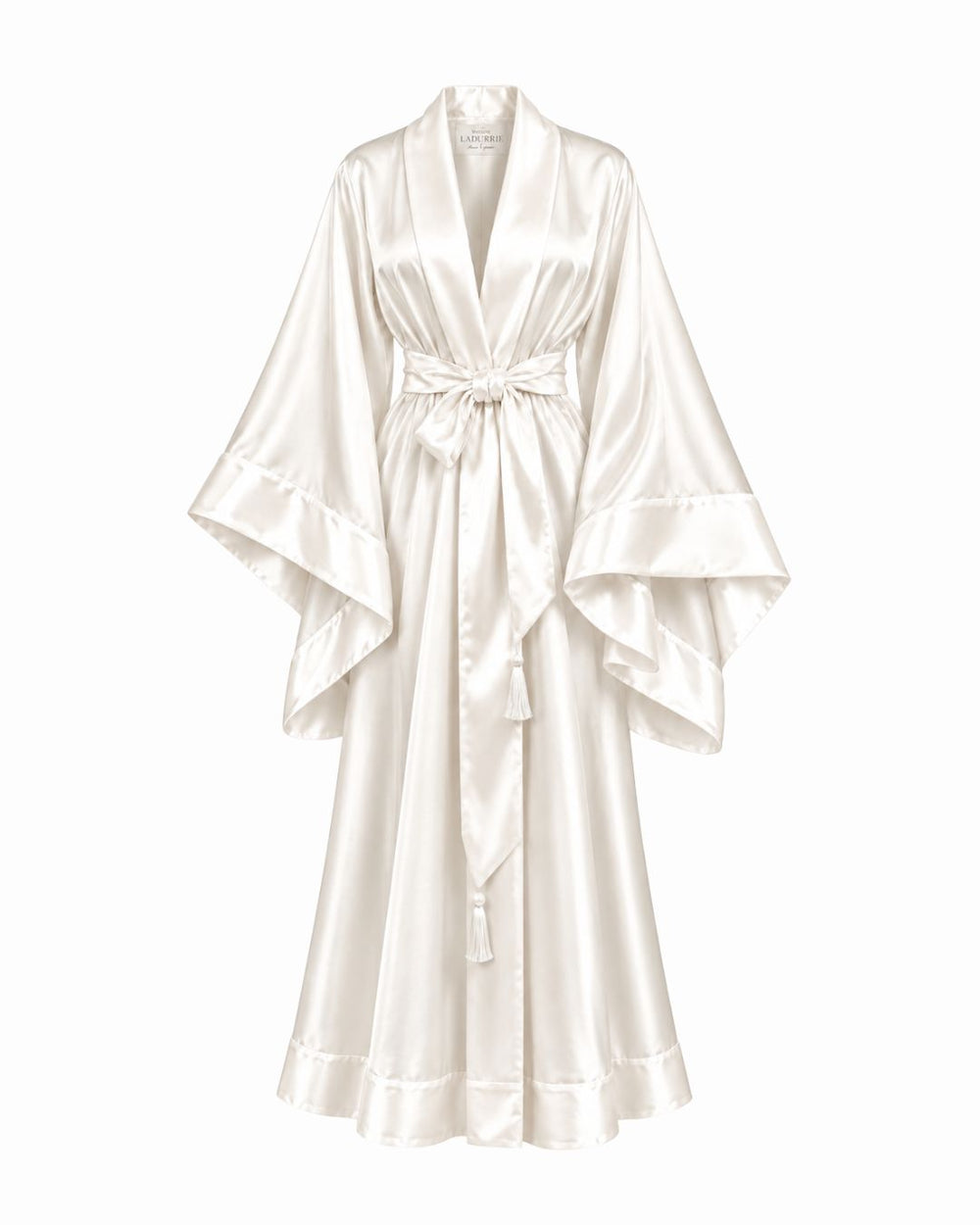 Conjunto La Mousseline Camisola, Robe Longo em Cetim & Calcinha