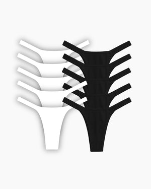 Combo Essential 10 Calcinhas Classic Microfibra – Blanche & Versailles