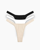 Combo Essential 3 Calcinhas Classic Microfibra – Blanche, Versailles & Crème