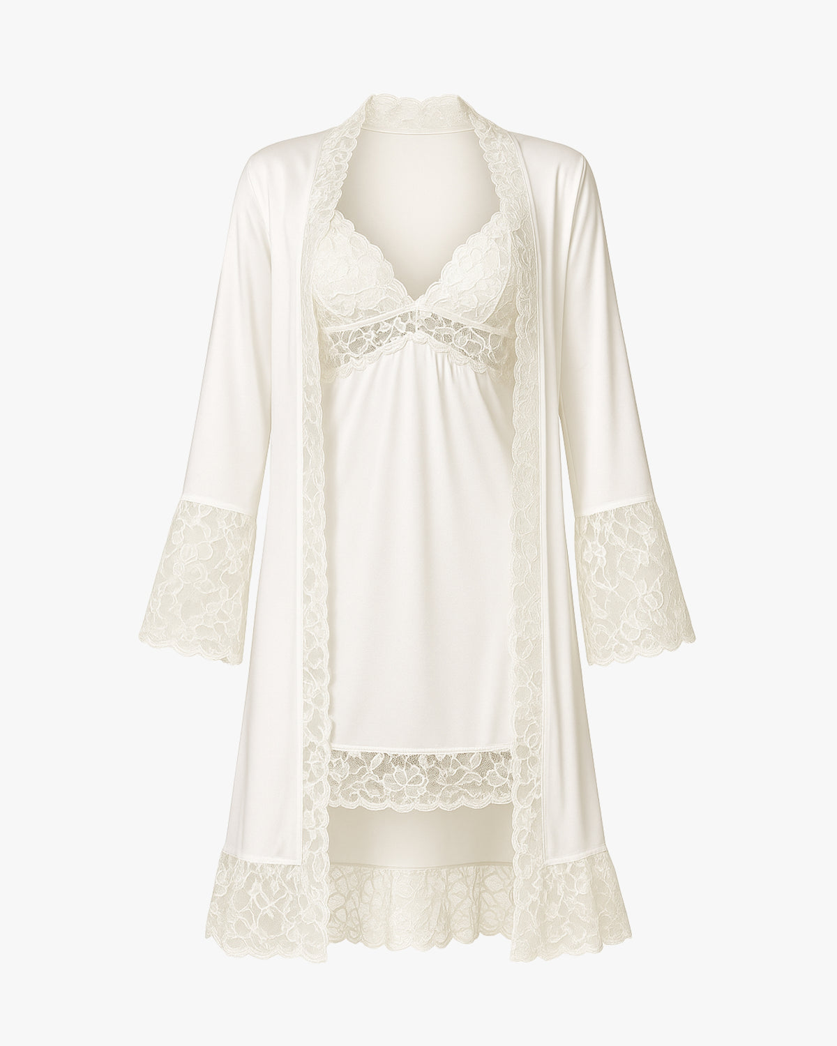 Conjunto La.Marquise D’Or Camisola, Robe e Calcinha