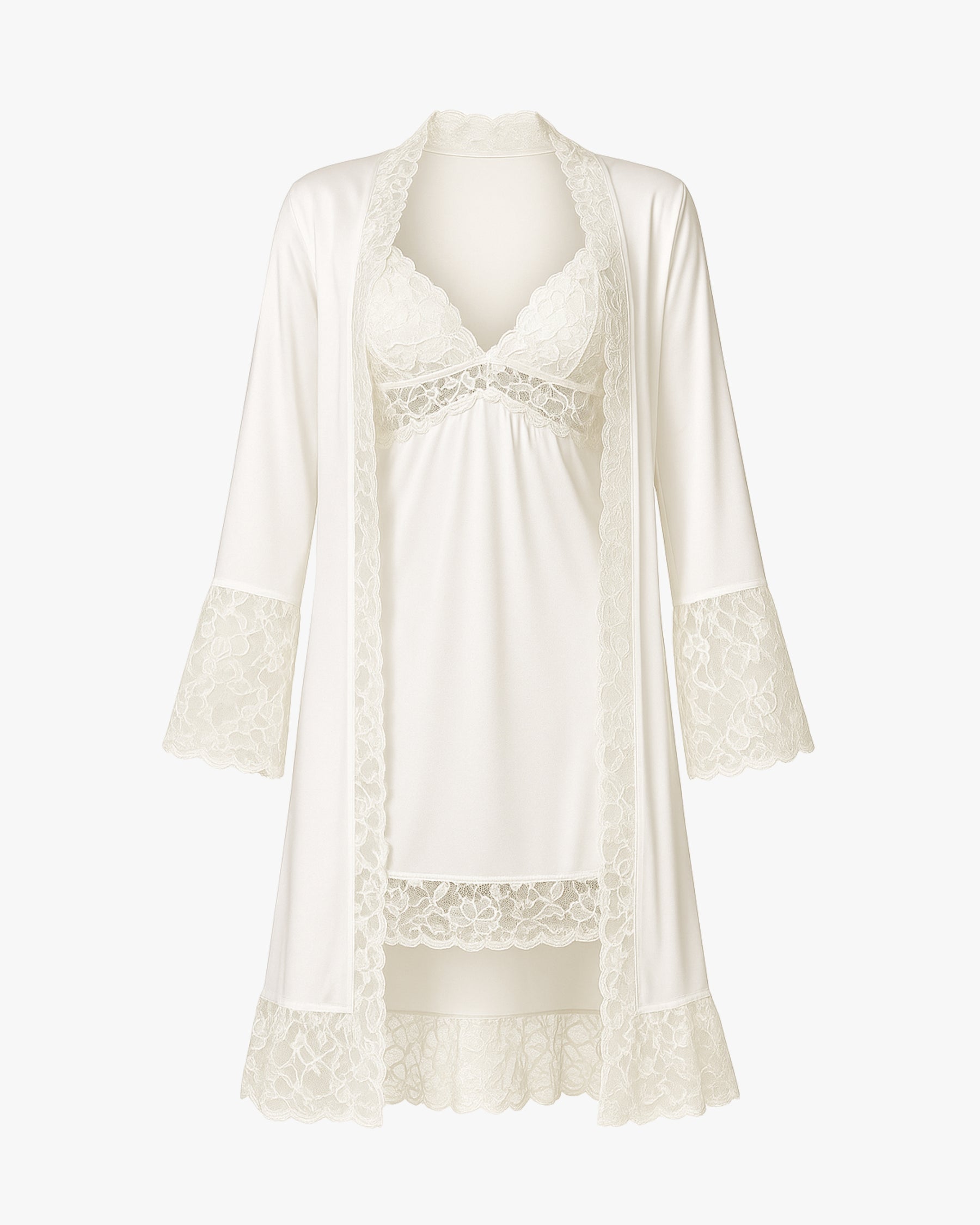 Conjunto La.Marquise D’Or Camisola, Robe e Calcinha